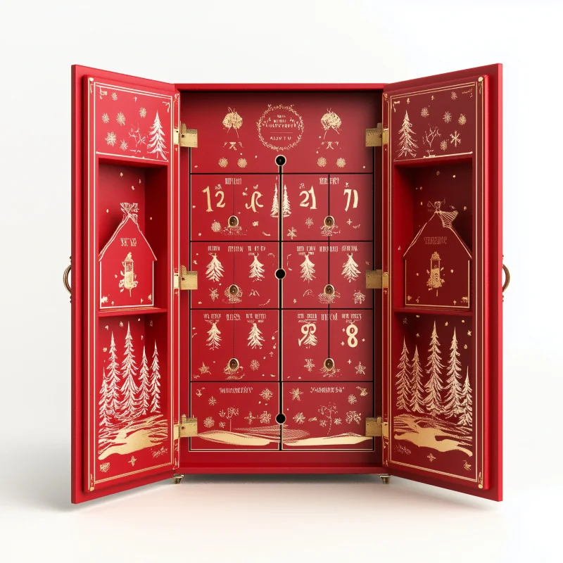 

2025customized.Factory Festival Box Cosmetics Advent Calendar Beauty Calendar Packaging Box