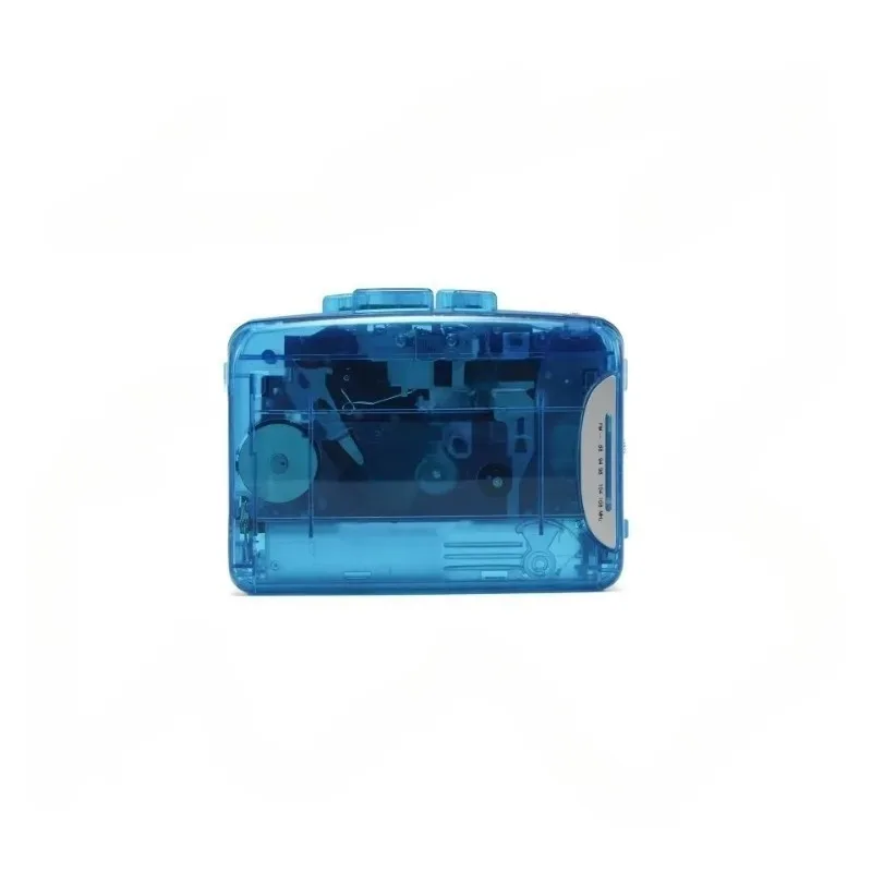 

Popular transparent tape player Walkman earphones portable radio cassette English listening player