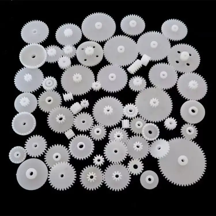 

58-Piece Plastic Gear Set with Motor Gears - DIY Model Building Kit for Science Projects & Creative Mechanics