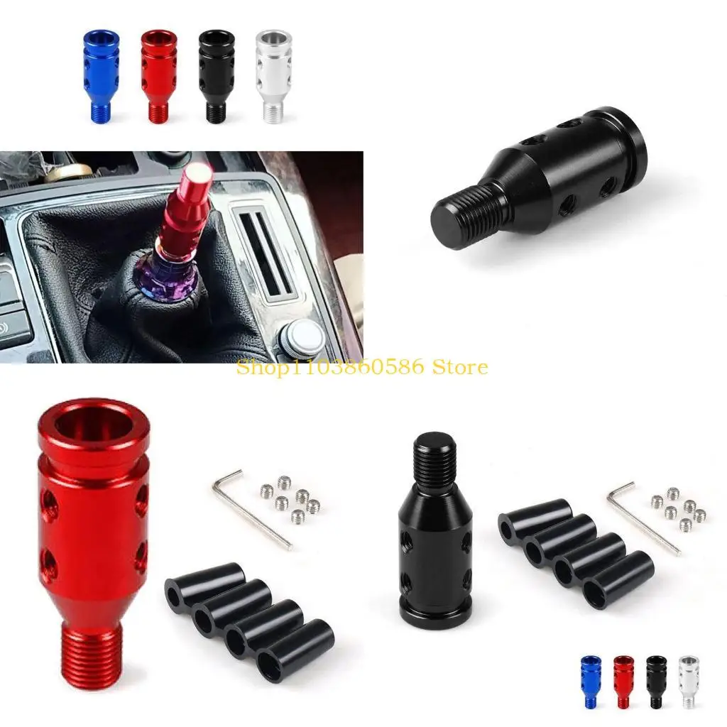 242A Car Manual Gear Shift Knob Adapter 12x1.25mm Shifters Aluminum Gear Shift Knob