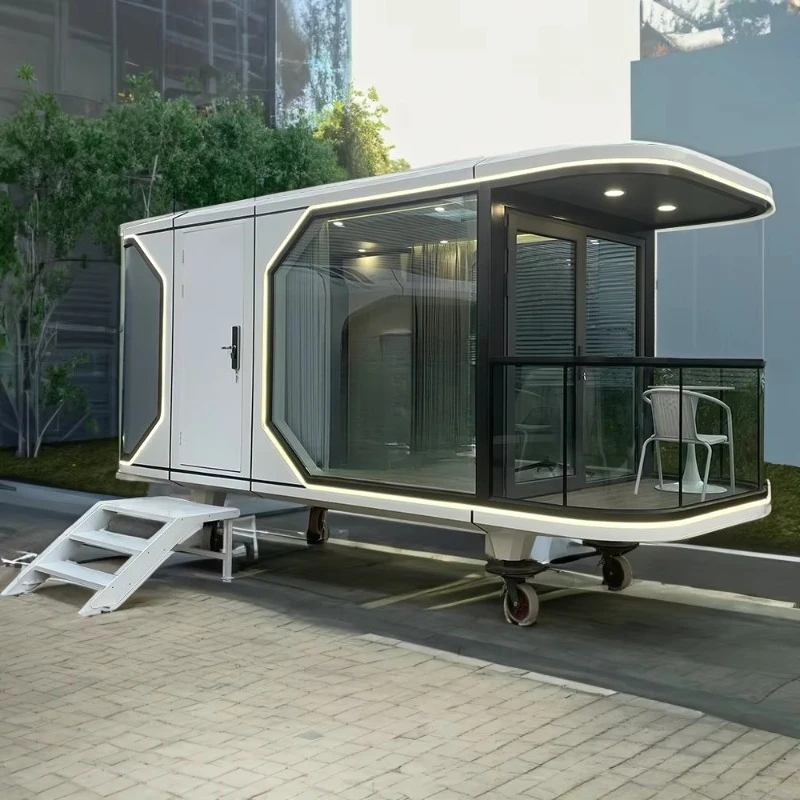 Sala de villa prefabricada futurista moderna para el hogar móvil personalizable de fábrica 2025 a la venta