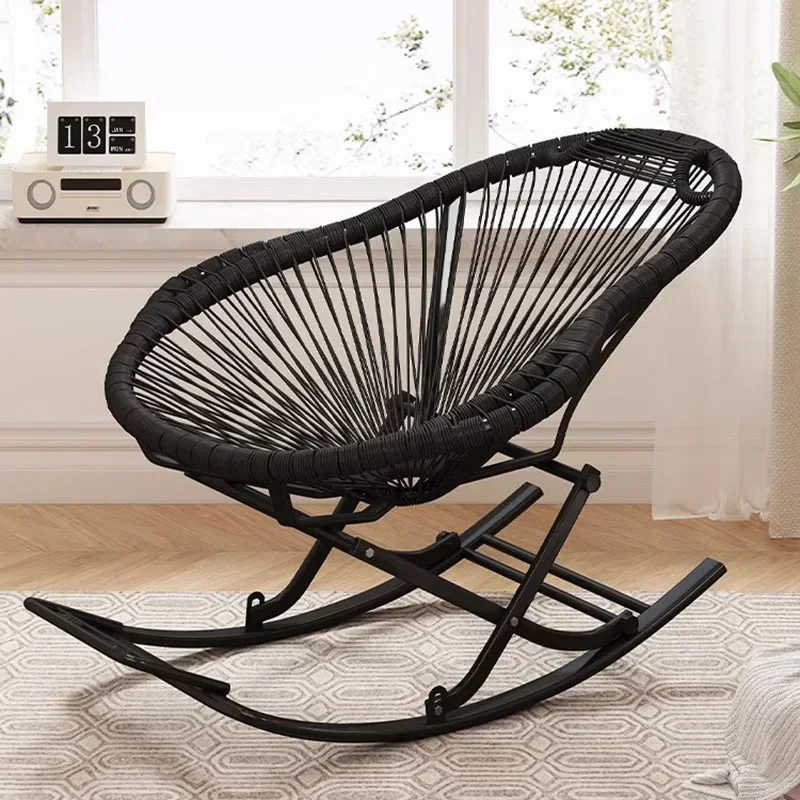 

Portable Black Living Room Chair Modern Elastic Floor Rocking Living Room Chair Lounge Recliner Silla Nordica Room Decor