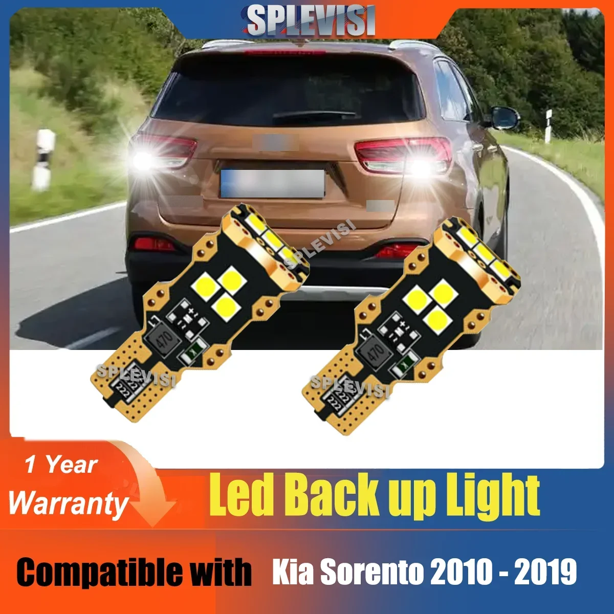 

LED Reverse Light Accessories Backup Lamp Bulbs 12V Replace For Kia Sorento 2010 2011 2012 2013 2014 2015 2016 2017 2018 2019