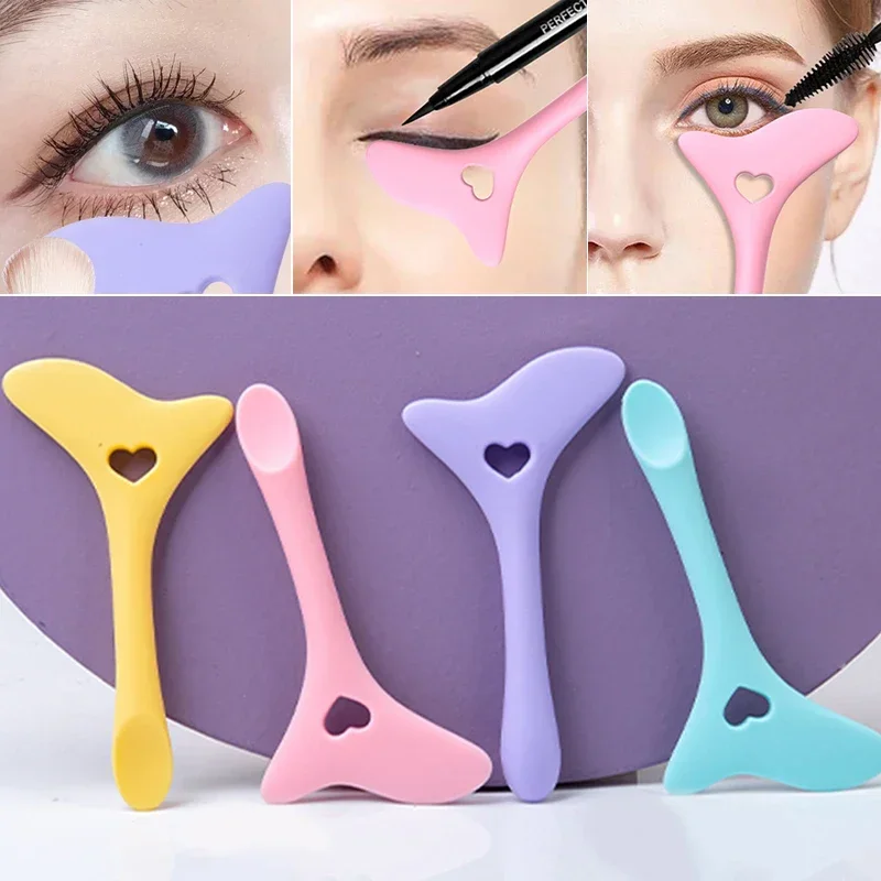 Heallor Eyeliner Make-Up Stencils Siliconen Vleugel Tips Marscara Tekening Lippenstift Dragen Hulp Gezichtscrème Masker Applicator Make-Up Tool