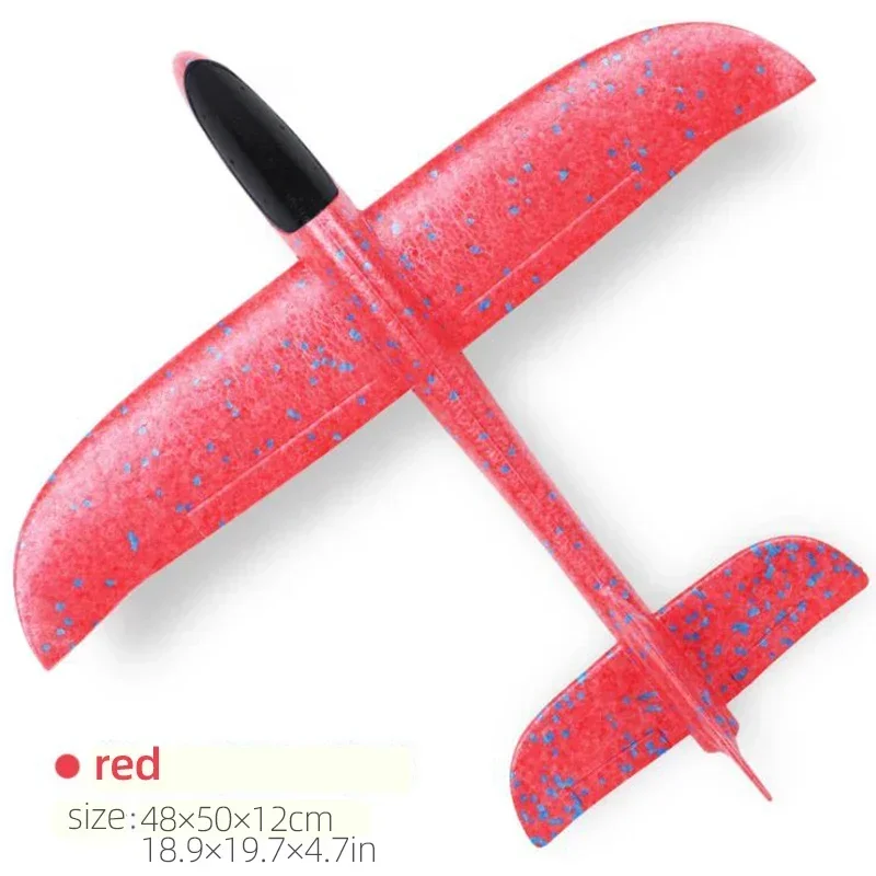 50CM Big Foam Plane Glider Hand Throw Airplane Light Inertial EPP Bubble Planes Outdoor Launch Kids Toys for Children Boys Gift