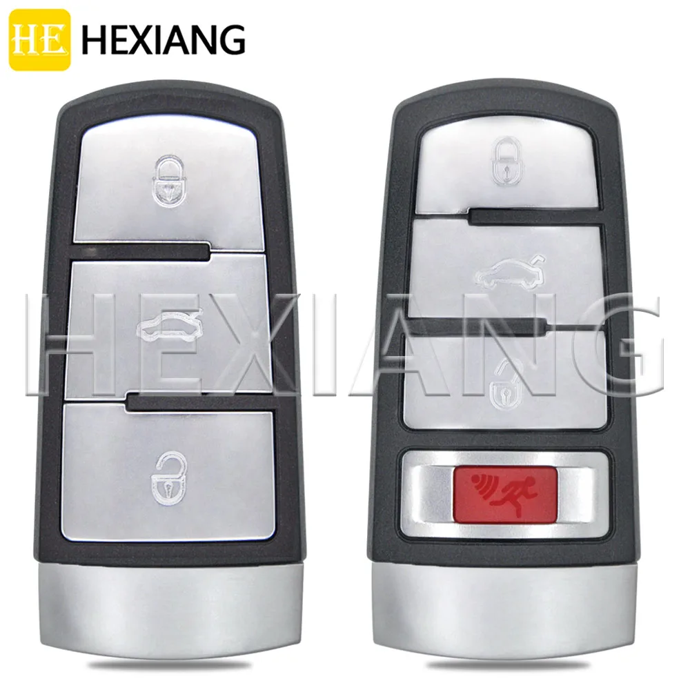 HE 3/4 Button Replacement Car Key Shell Case Housing Cover For VW Volkswagen Passat 3C CC B6 B7 Magotan R36 B5 B7L