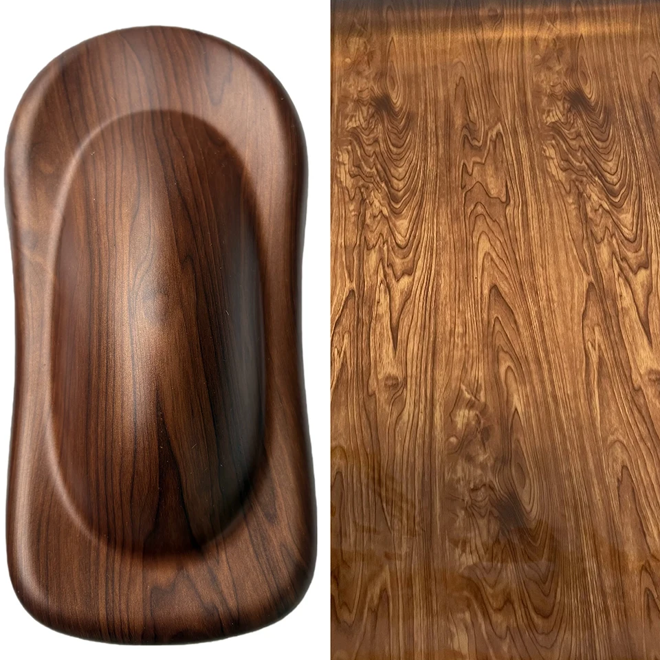 Elm Wavy Grain Hydro Dip Film 0.5x2m,PVA Water Transfer Printing Film for Motorcycle & Car Interior, Curved Surface Wood 403
