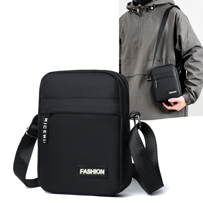 

Men's Shoulder Bag Business Leisure Large Capacity Portable Handbag Multi Layer Waterproof Summer Male's Crossbody Bags