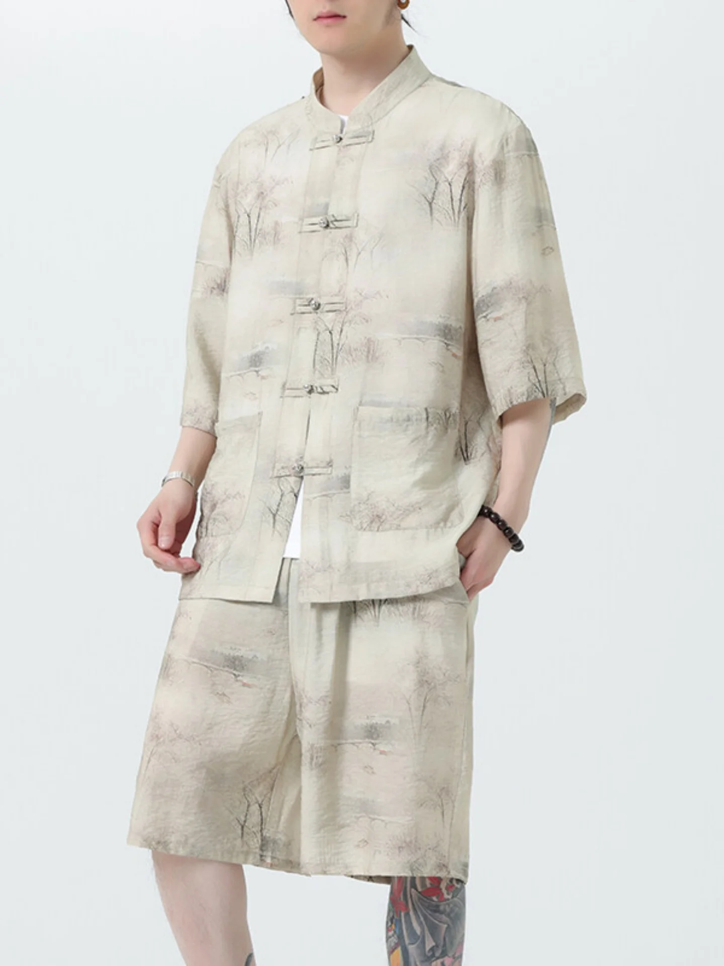 ensemble-deux-pieces-pour-homme-en-soie-glacee-a-manches-courtes-fin-en-melange-coton-lin-style-decontracte-culture-du-the-style-zen-costume-tang-pour-l'ete