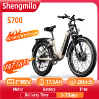 Shengmilo S700 Adult 2000W Electric Bicycle With Two Motors, 48V840WH Battery Men's Ebike ,26 Inch Wide Tyre E-Mountain ebike