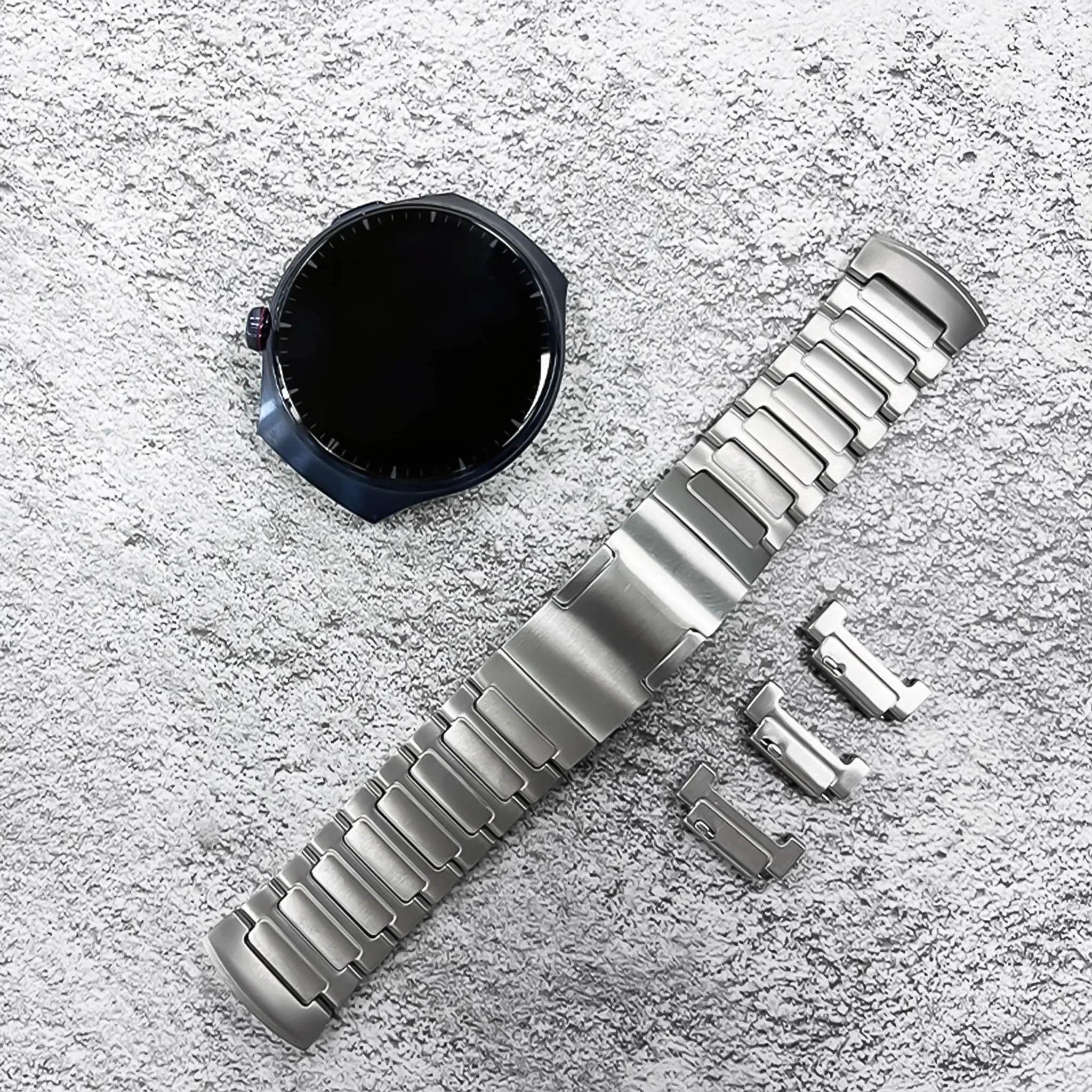 Luxury Titanium Strap for Huawei Watch 4 Pro No Gaps Quick fit Band for Huawei Watch 4 Pro Men for Business Correa Bracelet