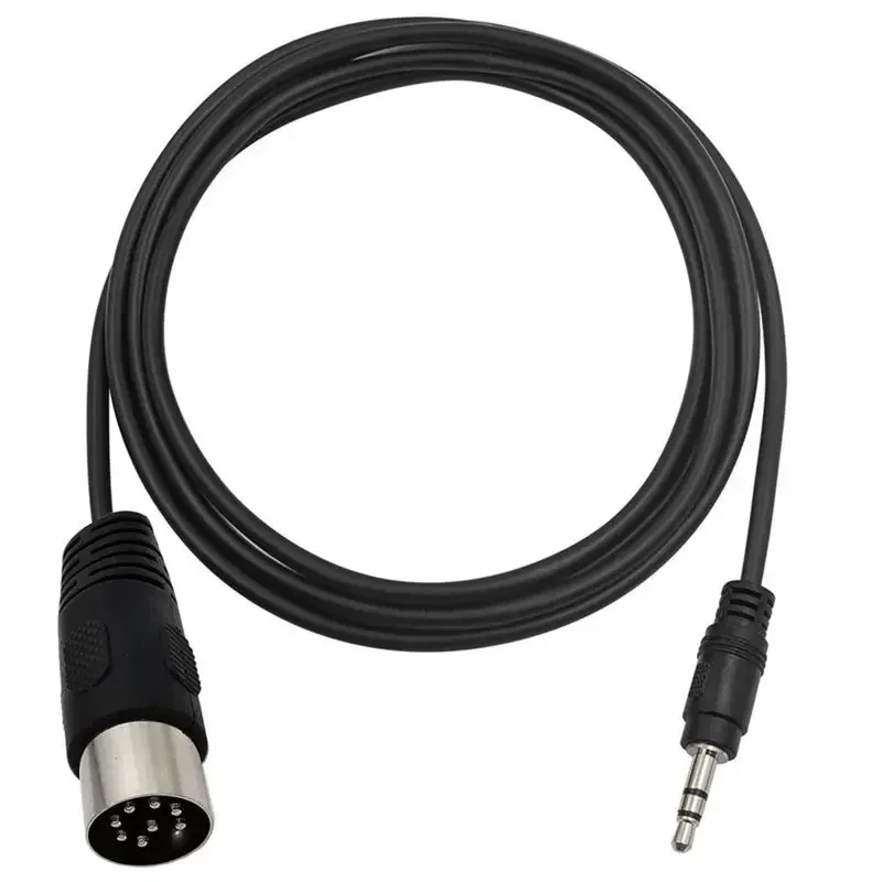 90 Degree Right Angle DIN 8Pin MIDI Male Plug To 3.5mm Jack Male Audio Adapter Cable For Musical Instrument Audio Equipment