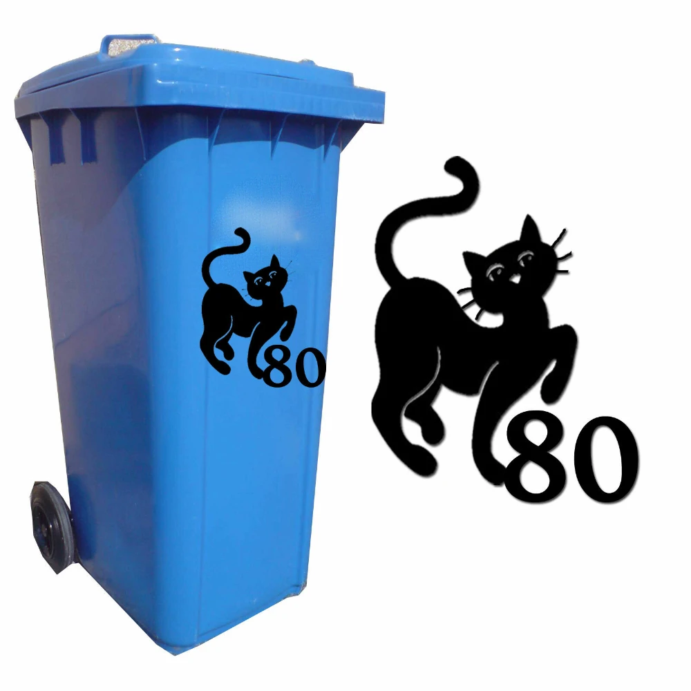 

Наклейки на мусорные баки, наклейки для контейнеров для переработки отходов, табличка с номером дома, наклейка с названием улицы x 3