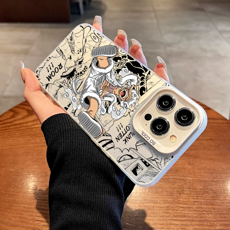 Casing penutup belakang Luffys, sarung HP keren untuk Xiaomi Redmi A1 13C 9C 9T Note 7 8 9 9S 10 11 12 13 Pro K60 Ultra 4G 5G Matte Anime