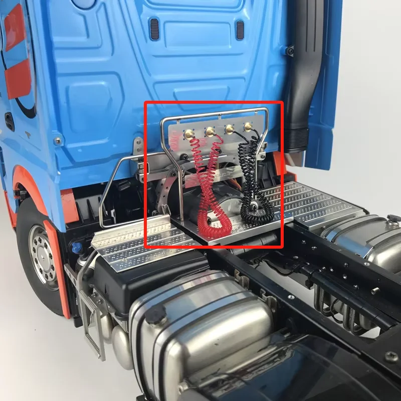 Scaleclub 1/14 Tamiya tractor truck dump truck remote control model modified and upgraded metal air pipe rack