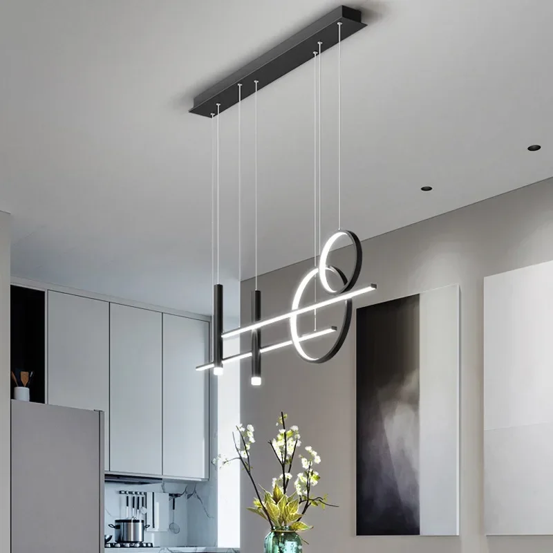 Scandinavian Style Led Pendant Chandelier Table Dining Bar Counter Coffee Hanging Lamp Home Decoration Indoor Lighting Fixture
