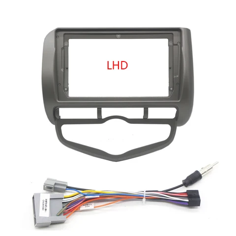 Автомобильная магнитола 2 Din для HONDA JAZZ CITY FIT 2002-2008, автомобильный стереопроигрыватель, DVD панель, комплект приборной панели, рамка, держатель центральной консоли