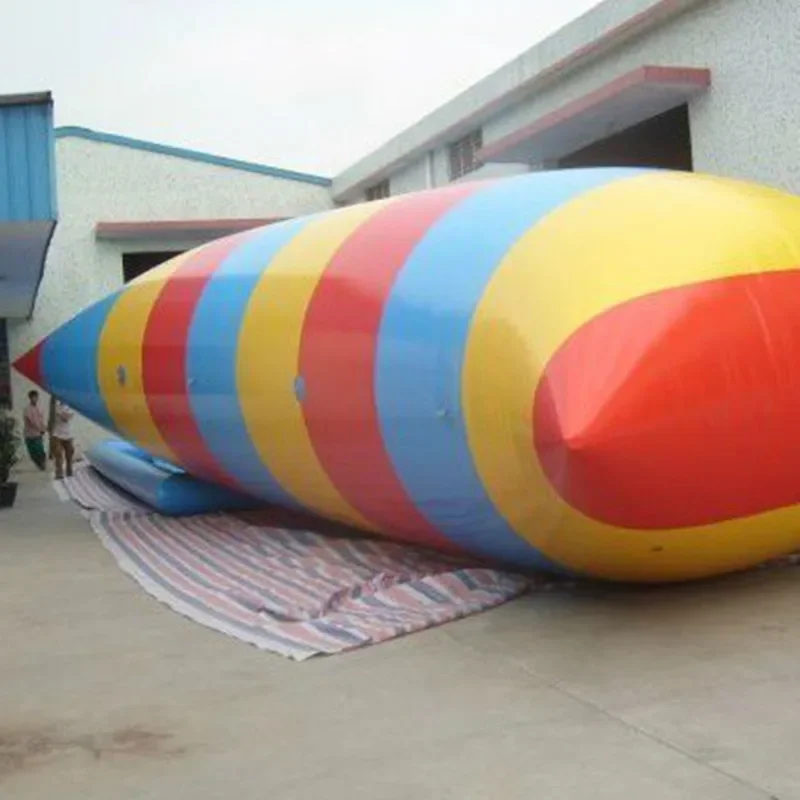 

Inflatable Catapult Bag 10x4m Jumping Pillow Inflatable Jump Blob Water Come With a Pump