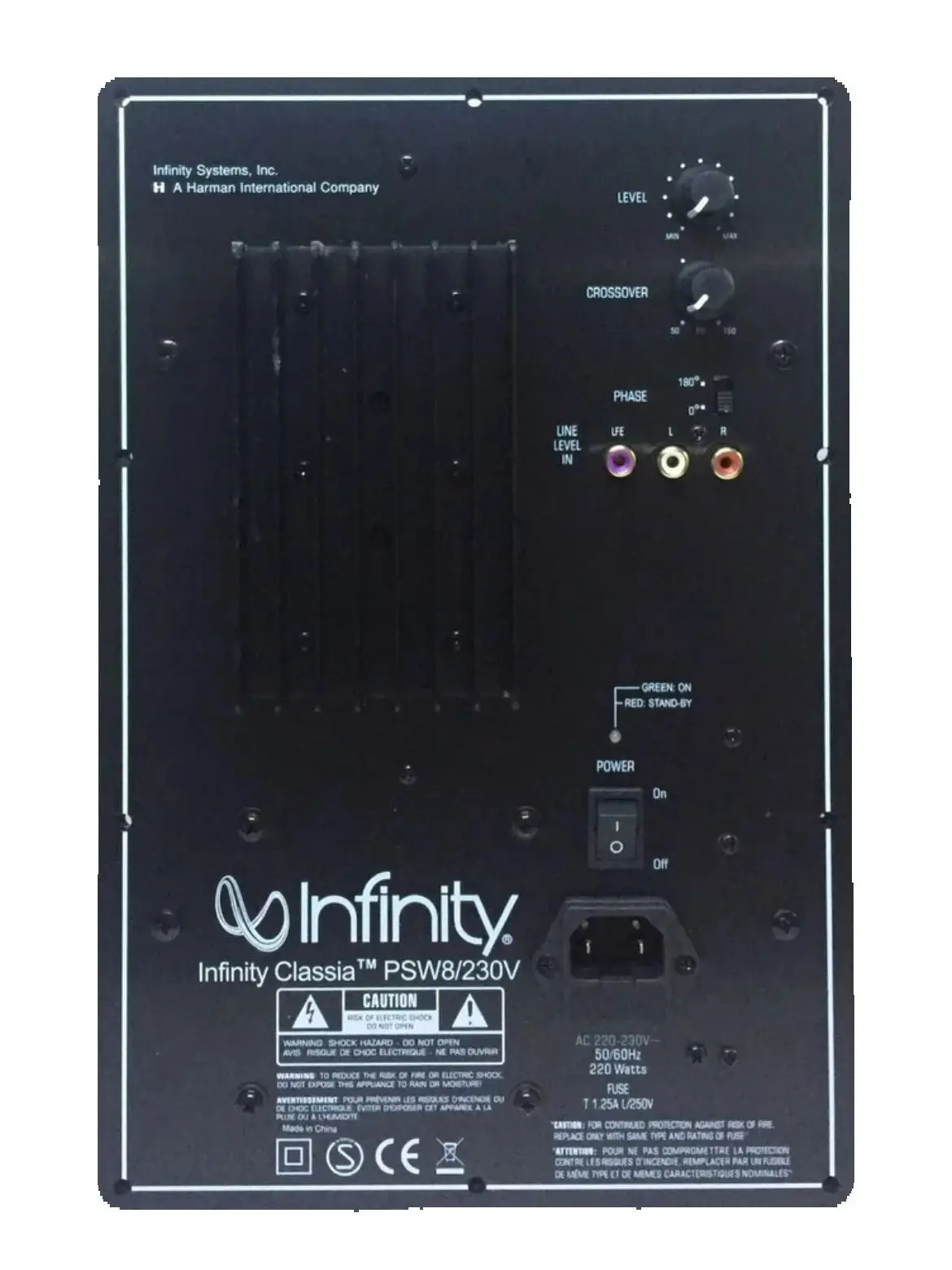 INFINITY/Home Theater220w subwoofer amplifier board PSW8/230 active subwoofer board module