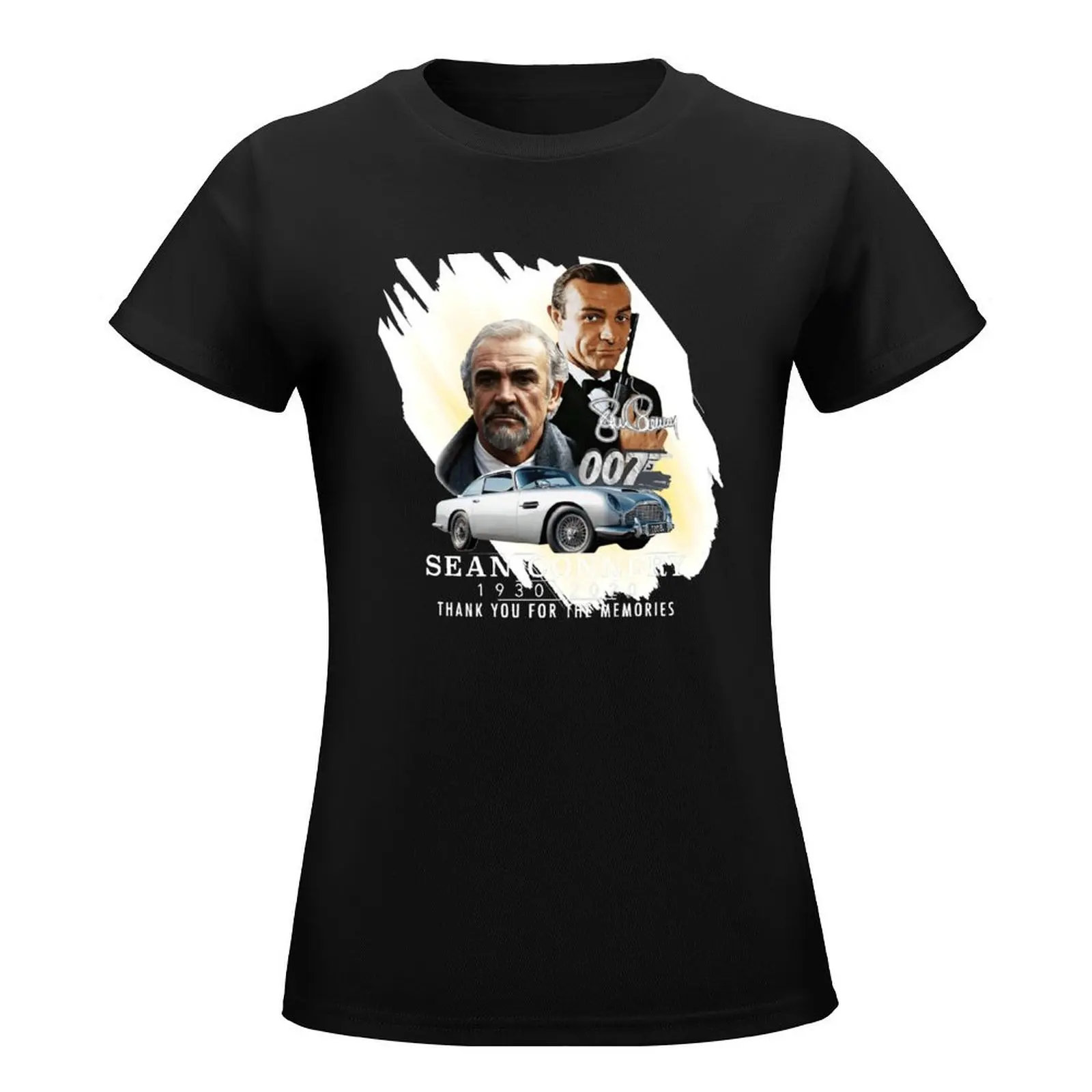 Sean connery 1930-2020 Thank you for the memories T-Shirt cute clothes summer clothes Women's cotton t-shirt