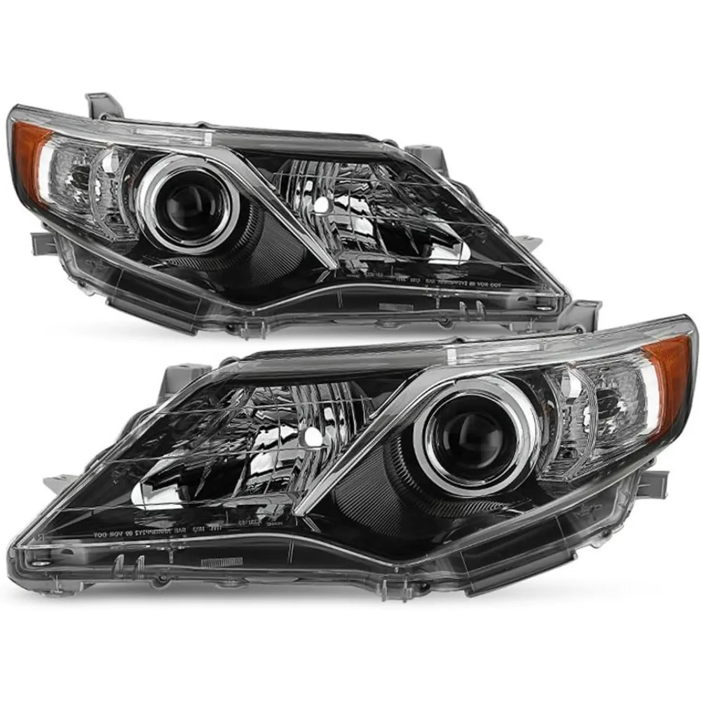 Pair Projector Headlights Headlamps Assembly For Toyota Camry 2012 2013 2014 view 2