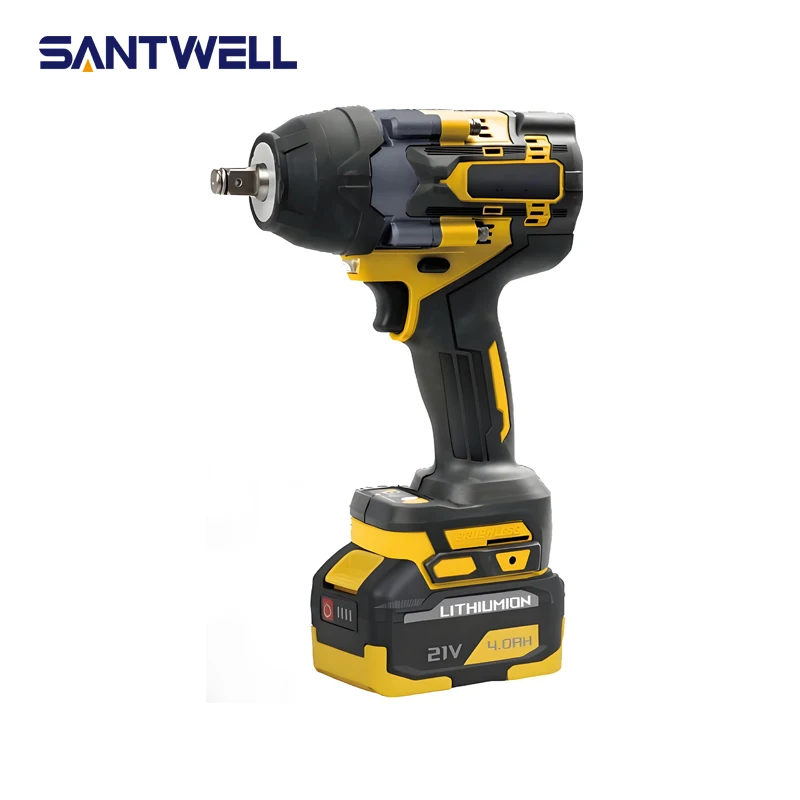 High Torque 21V DIY Professional Electric Impact Wrench700N.M Handheld Automotive Repair Brushless Stainless Steel Industrial