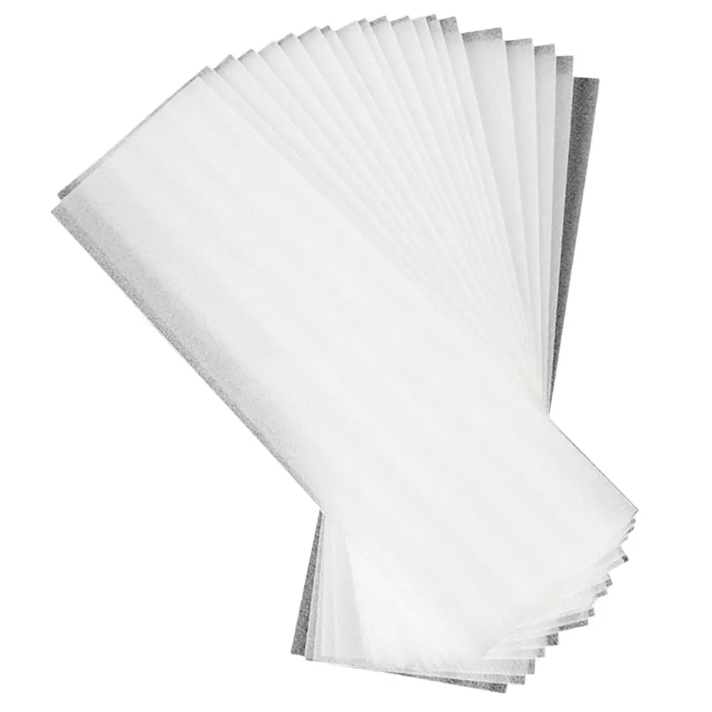 

40 Sheets Hair Coloring Paper Reusable Pearl Cotton Dyeing Sheets Salon Highlighting Strips Transparent Mesh Barber Shop Tool