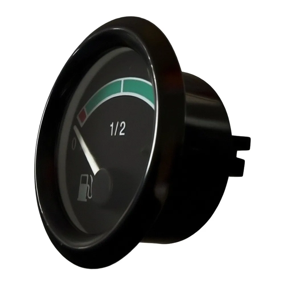 JYK-3G Round Black Face Fuel Level Gauge for Cars and Generators Supporting Both 12V and 24V Input with Direct Connector