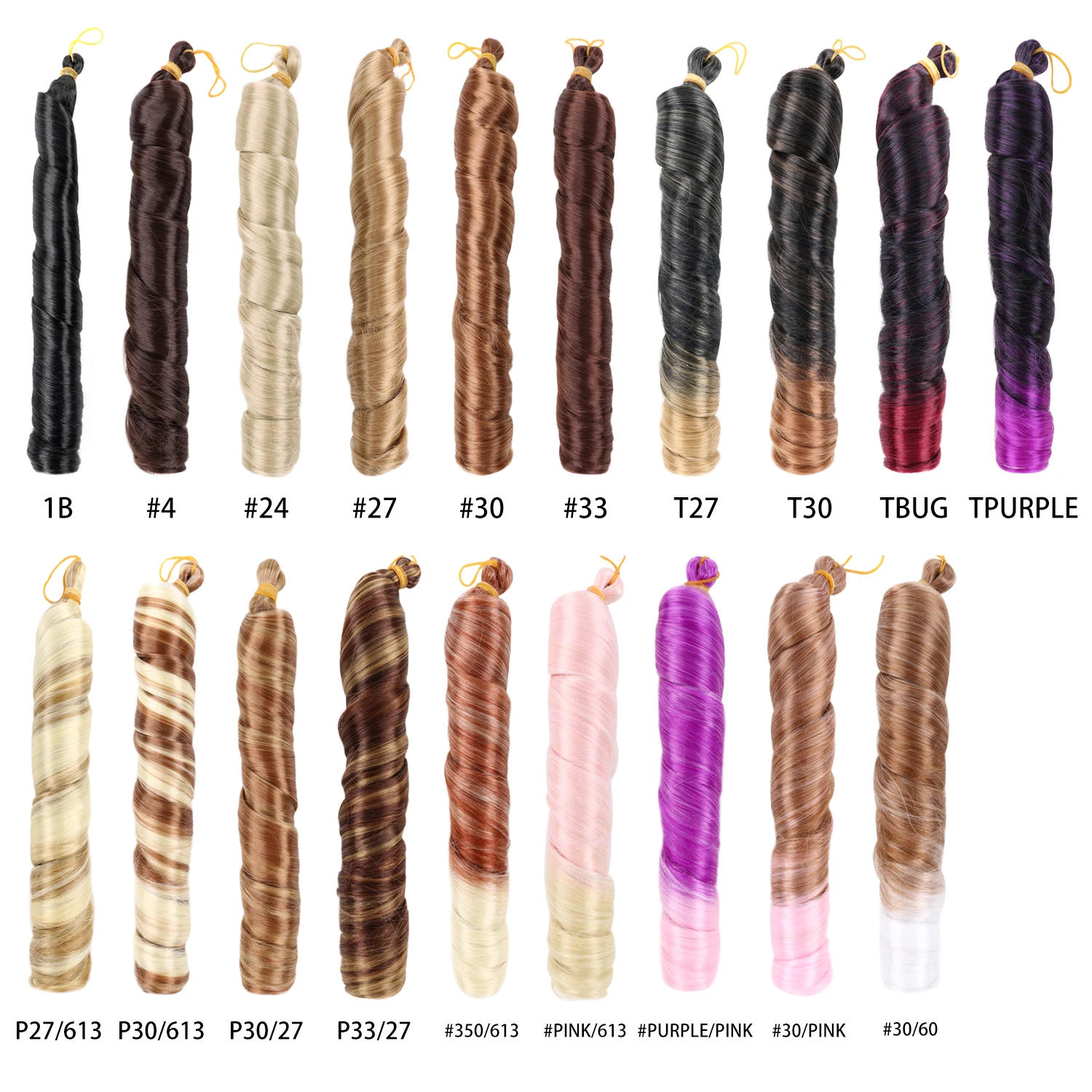 Французские вьющиеся волосы для плетения коробочных косичек, 8 упаковок, 22 дюйма, 100 г/упак., свободные волнистые плетения волос, коричневые, омбре, вязаные крючком, испанские вьющиеся