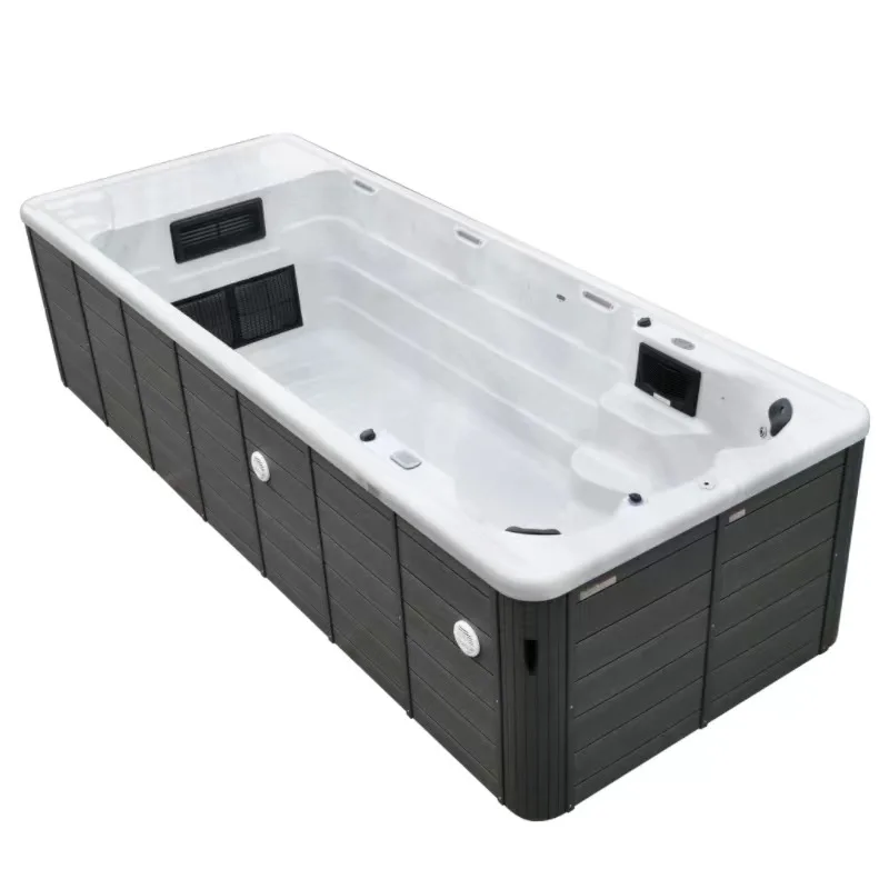 Custom Large Swim Pool Spa Hot Tub Family Endledd Swimming Pool whirlpool Massage Acrylic Swim Spa Pool Outdoor for Sale - view 5