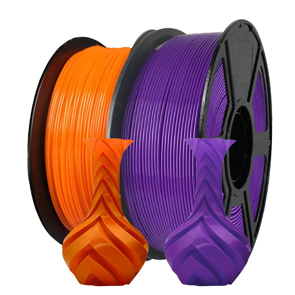 

250 г PLA-нить для 3D-принтеров PLA Purple&PLA Темно-оранжевый Идеально подходит для ежедневных 3D-проектов 1,75 мм