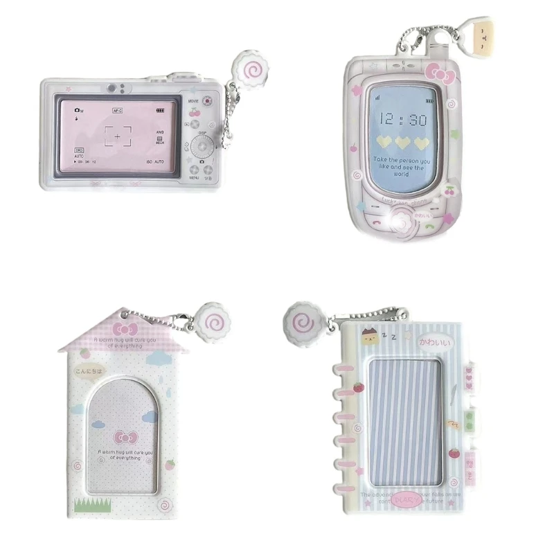 3Inch PVC Photo Card Sleeve Bus Card Student Card Holder for Women Girl Student