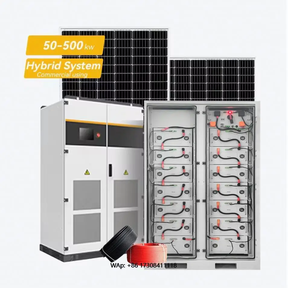 100Kw 200kw Solar Power System Complete Hybrid Unit 100Kva Hybrid Power Solar System