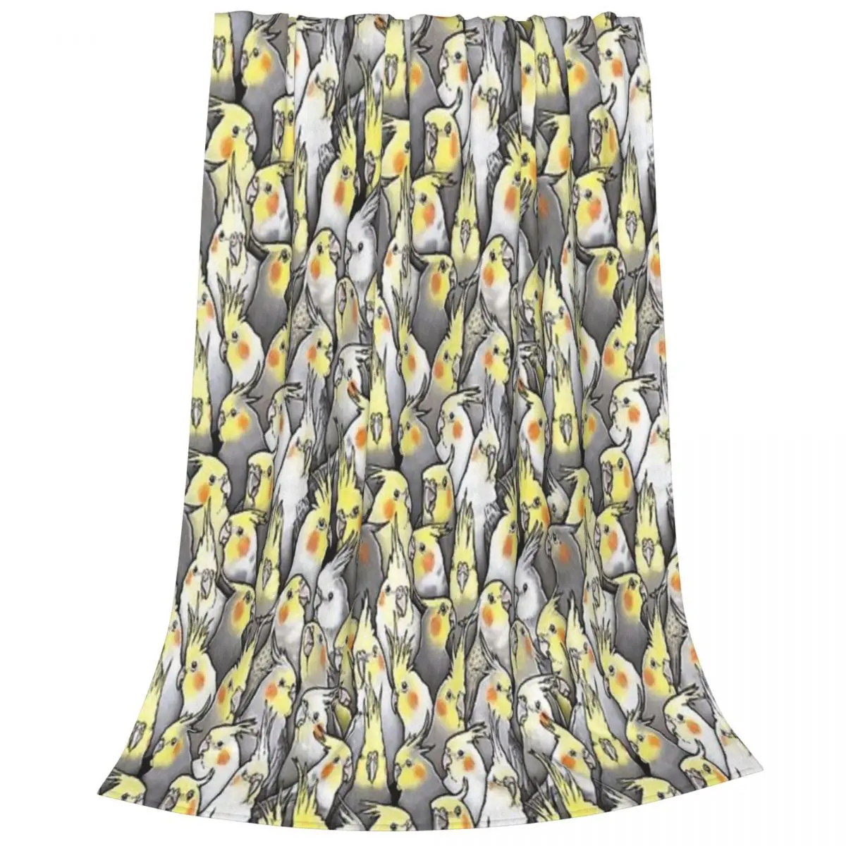 Cockatiels Durable Flannel Blanket - Easy Care Fleece Throw for Home Decor and Cozy Evenings with Family and Friends Together