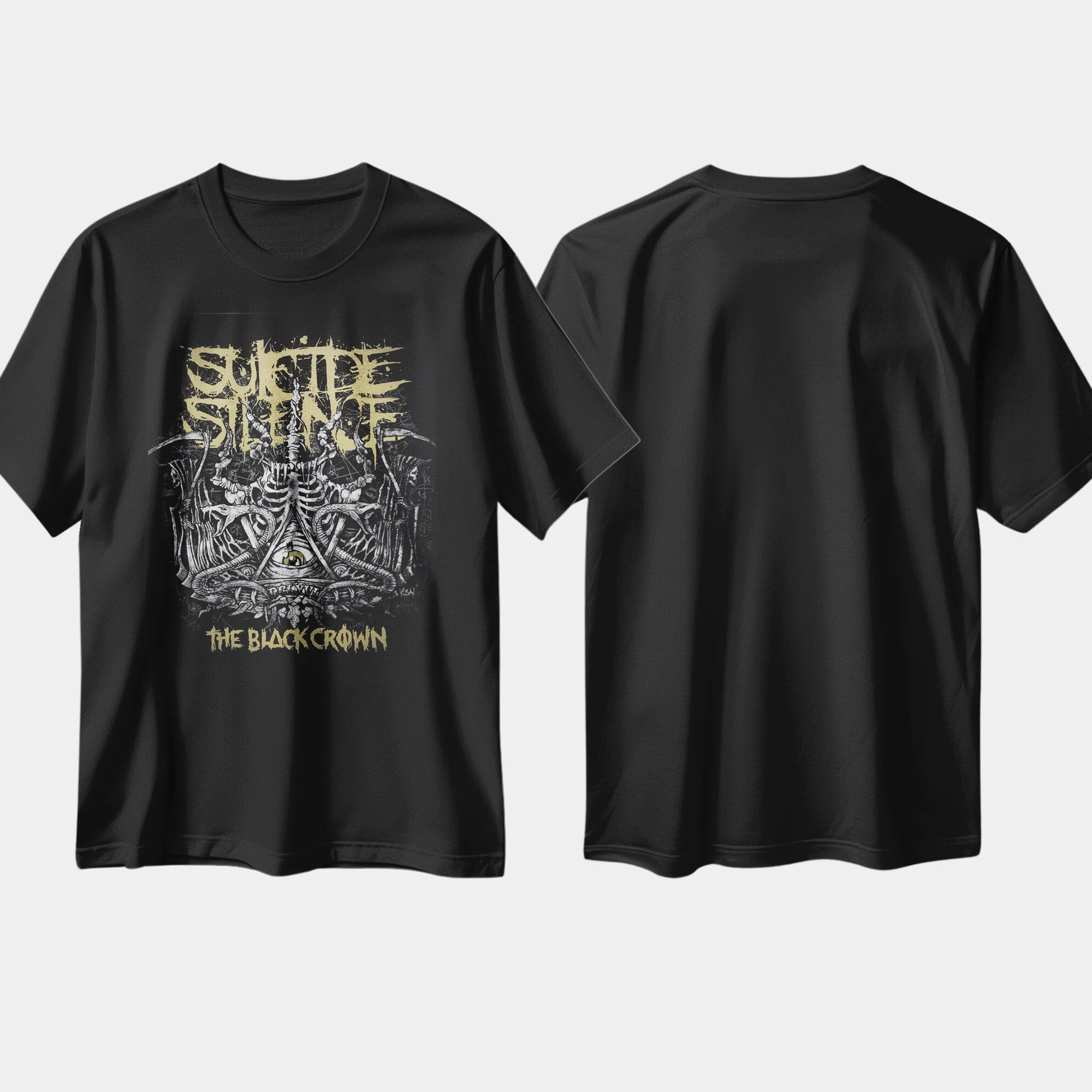 Metal Band T-shirt Suicide Silence Printing Vintage Rock Gift Cotton Round Neck Men Women Tees Short Sleeve Tops