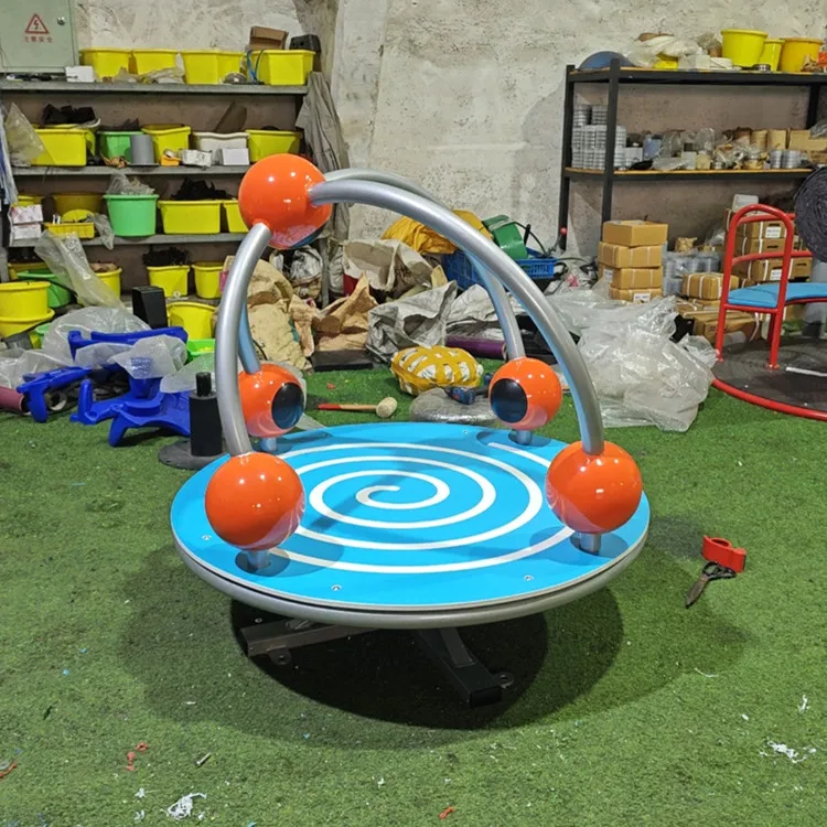 New Product Children's Outdoor Carousel Kindergarten Playground Equipment Game Rotating Seat Set