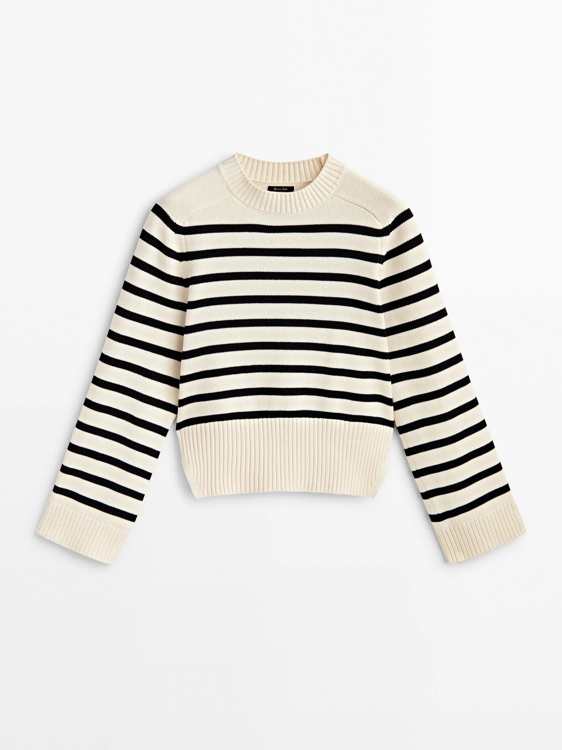 Ethereal MD 2023  autumn new style of Preppy crew-neck French striped sweater