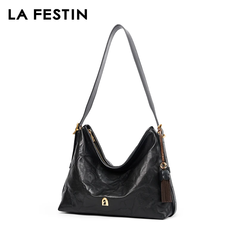 LA FESTIN オリジナル レディースバッグ 2025 トレンド ラージトートバッグ 新しいショルダーバッグ 高級ブランドバッグ ファッションハンドバッグ クロスボディバッグ