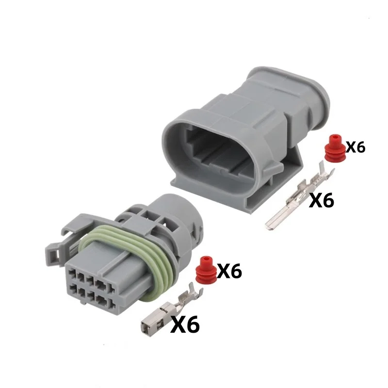 

DJ7068A-3-11/21 auto Waterproof cable connector 6 pin automotive Plug famale male socket Includes terminal seal