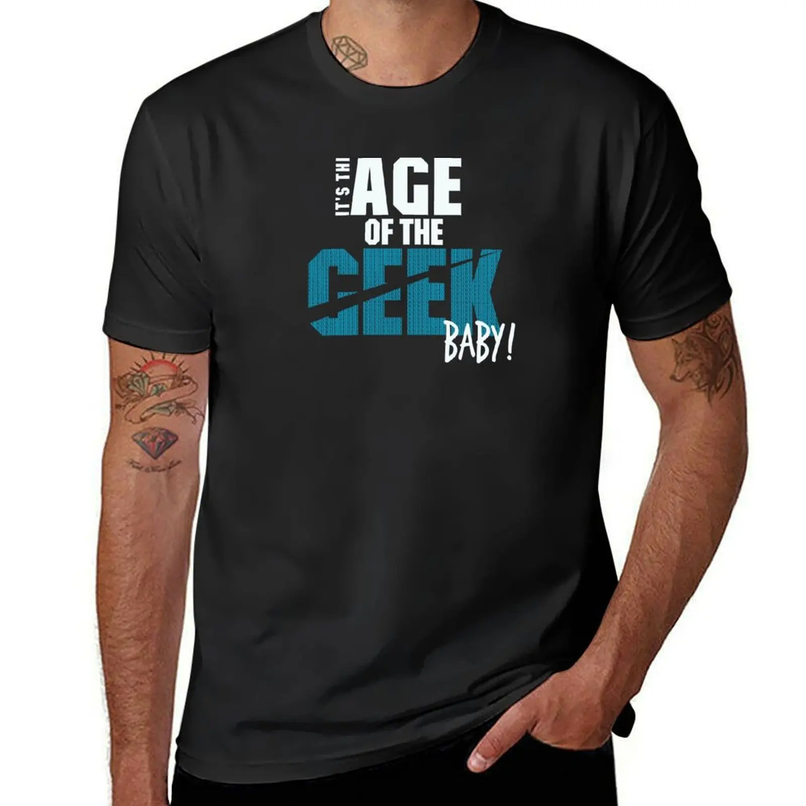 Age of the Geek T-Shirt customs design your own sports fans oversizeds vintage clothes men t shirts