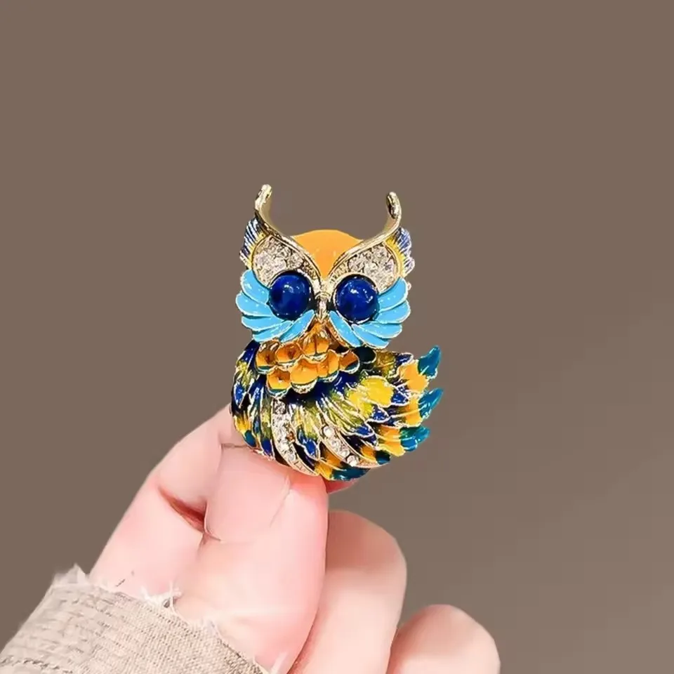Vintage Owl Brooches for Women Men Fashion Owl Animal Pin Office Party Casual Accessory Jewelry Gifts 2025