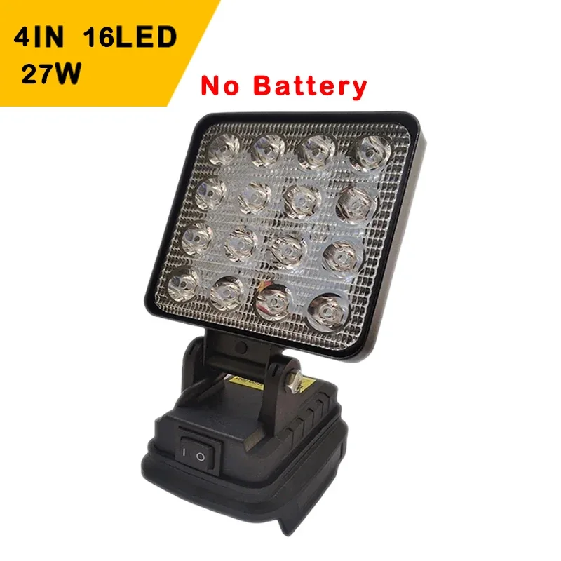 Led Light For Dewalt 18V Battery 4In Portable Spotlights Cordless Outdoor Work Fishing Handheld Emergency Tool Working Light