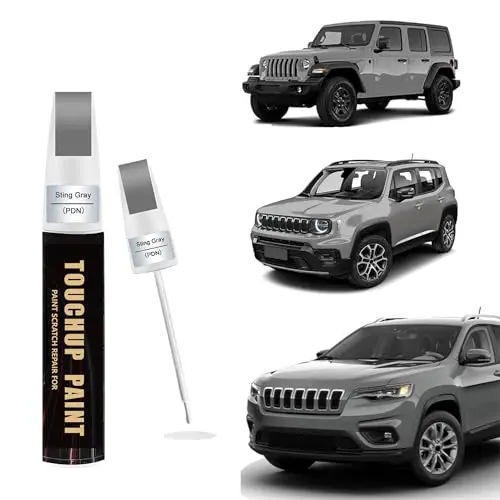Sting Gray(PDN) Car Paint Touch Up Pen Compatible with JEEP,Automotive Scratch Remover for Nicks & Chips Repair
