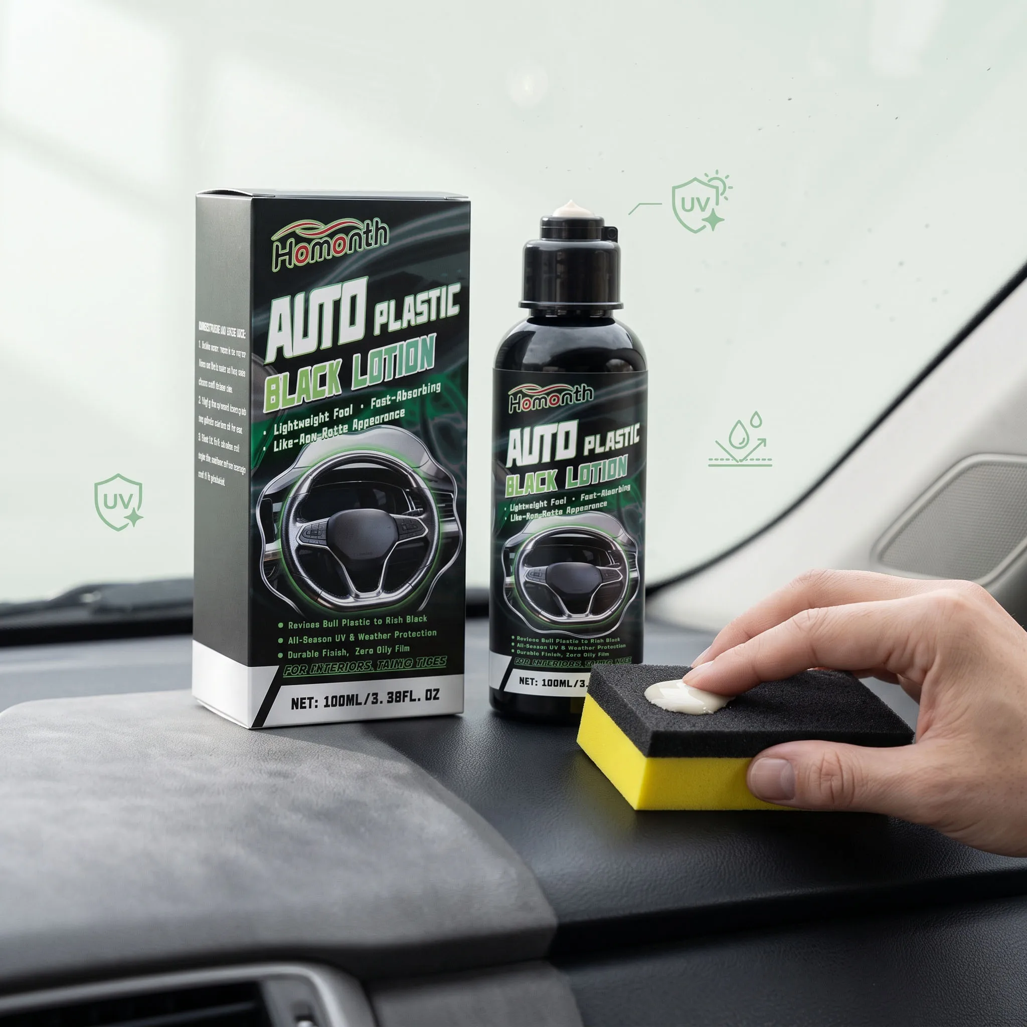 Automotive Plastic Refurbishment Agent Body Paint Cleaning Prevent Stains Adhering Fading Interior Maintenance Keep Brightening