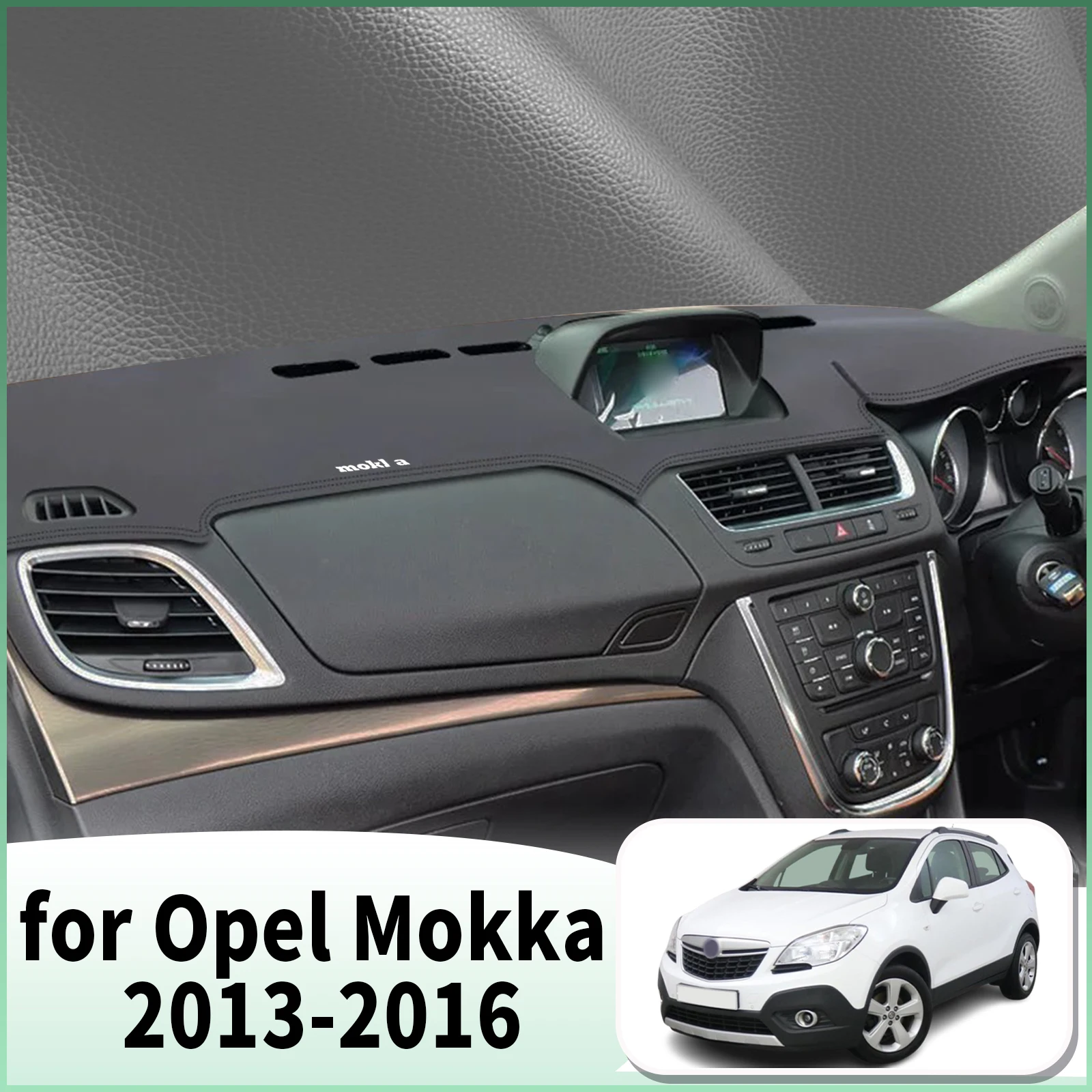 

fit for Opel Vauxhall Mokka 2013 2014 2015 2016 Car Dashmat Accessories Dashboard Cover Pad DashMat Sunshade Protective Carpet