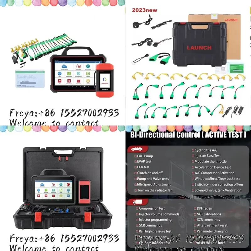 For Car Repair & New Energy Battery Diagnostics Tool X431 PAD VII Elite with X-431 EV Diagnostic Upgrade Kit