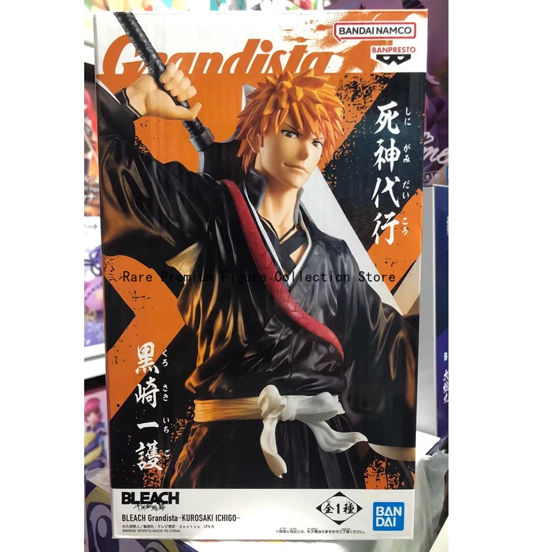 Figura de acción Original Bandai Bleach Ichigo Kurosaki, modelo coleccionable, juguete, regalo de cumpleaños, figura de acción Posable