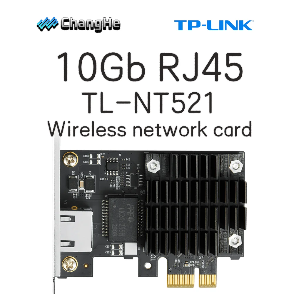 

Сетевая карта TP-LINK 10G PCIe TL-NT521 с адаптивным интерфейсом PCI Express (PCIe) 10G/5G/2.5G/1G/100 Мбит/с и поддержкой Wake On LAN