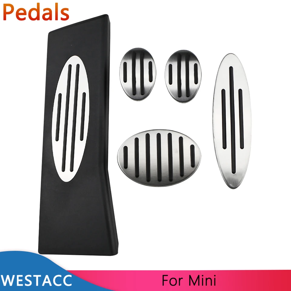 Auto Pedalen Remmen Voor BMW Voor Mini Voor Cooper JCW S F54 F55 F56 F60 R55 R56 R60 R61 Auto Pedalen Voetsteun gas Rem Koppeling Pedaal Cover Auto Pedaal (Kleur