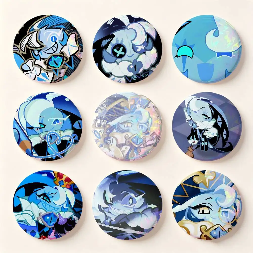 Shadow Milk Cookie Badges 25 32 44 58 75 Mm Round Cosplay Pin Bag Decor Fans Collect Friends Gifts Brooch Souvenir